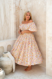DITSY TIERED GOWN