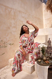 HIGH GARDEN WIDE LEG PANTS - DAYLIGHT
