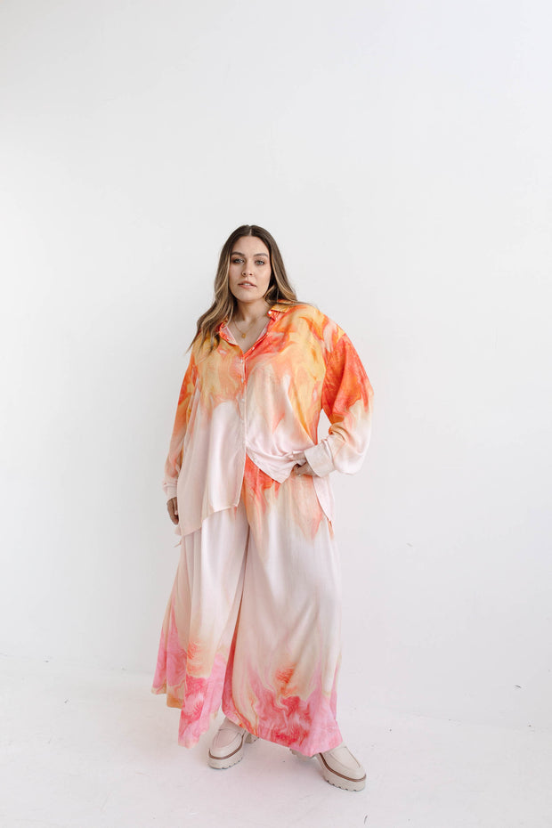 RIPPLE LONG SLEEVE SHIRT - DAWN