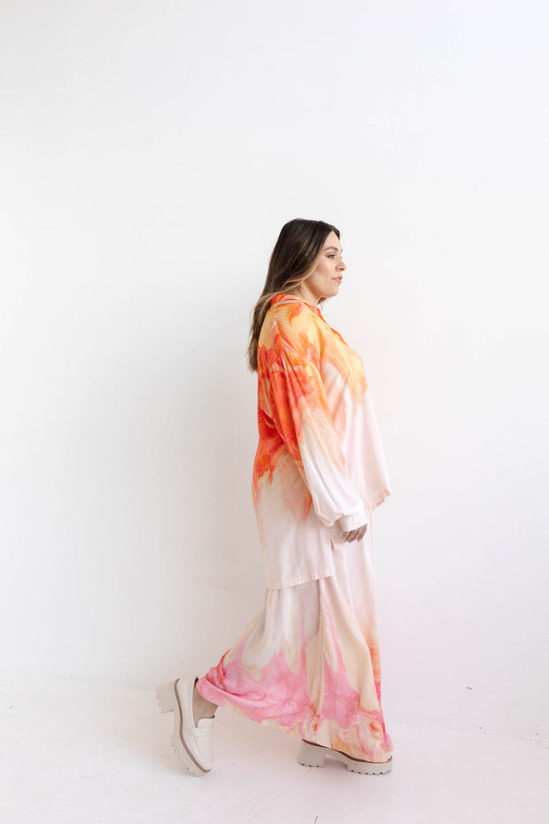 RIPPLE LONG SLEEVE SHIRT - DAWN