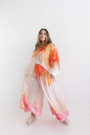 RIPPLE WIDE LEG PANTS - DAWN