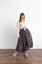 BLOSSOM PALAZZO PANTS - NAVY