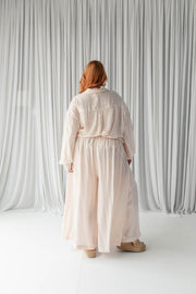 STELLAR WIDE LEG PANTS - HONEYDEW