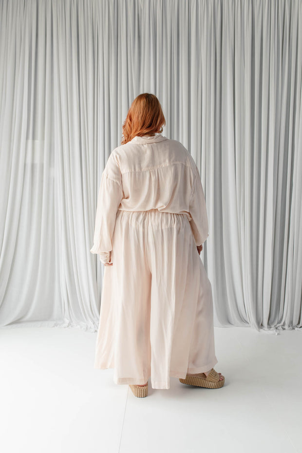 STELLAR WIDE LEG PANTS - HONEYDEW