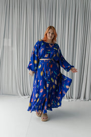 ANGLESEA MAXI SKIRT - COBALT