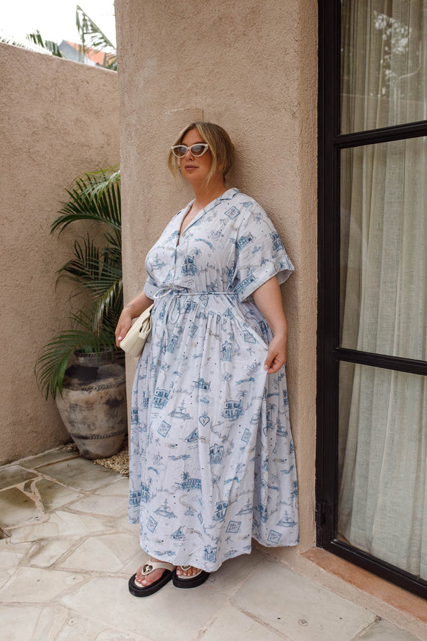 [LIMITED EDITION] VILLA OF LOVE TIE SHIRTDRESS