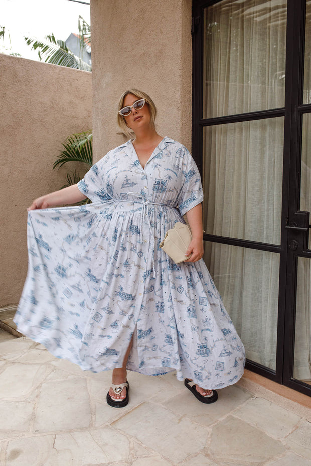 [LIMITED EDITION] VILLA OF LOVE TIE SHIRTDRESS