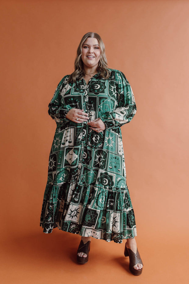 ASTROLOGY SMOCK GOWN - DUSK