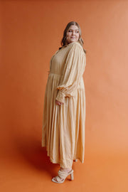 ASTRAL TIE SHIRTDRESS - BUTTER