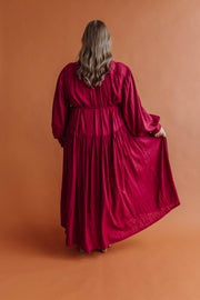 ASTRAL TIE SHIRTDRESS - FUCHSIA