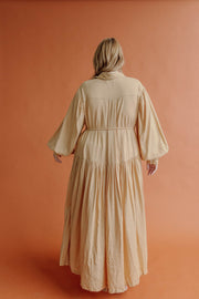 ASTRAL TIE SHIRTDRESS - BUTTER