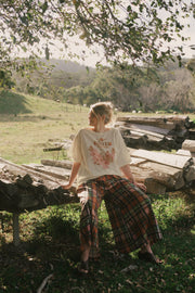HARVEST PLAID STRAIGHT LEG PANTS