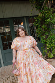 SUMMER POPPY TIERED GOWN