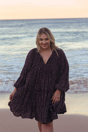 AMETHYST STARRY MINI DRESS