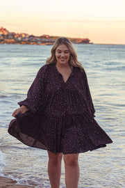 AMETHYST STARRY MINI DRESS