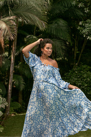 FLORET DELILAH BLOUSE - AZURE