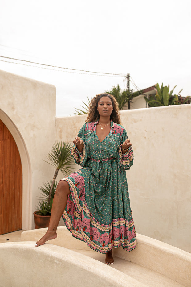 SEA GREEN MOON CHANT BLOUSE