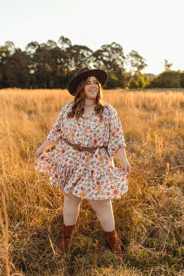 ECRU WAYFARER TUNIC DRESS