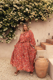 TERRACOTTA CELESTIAL MAXI SKIRT