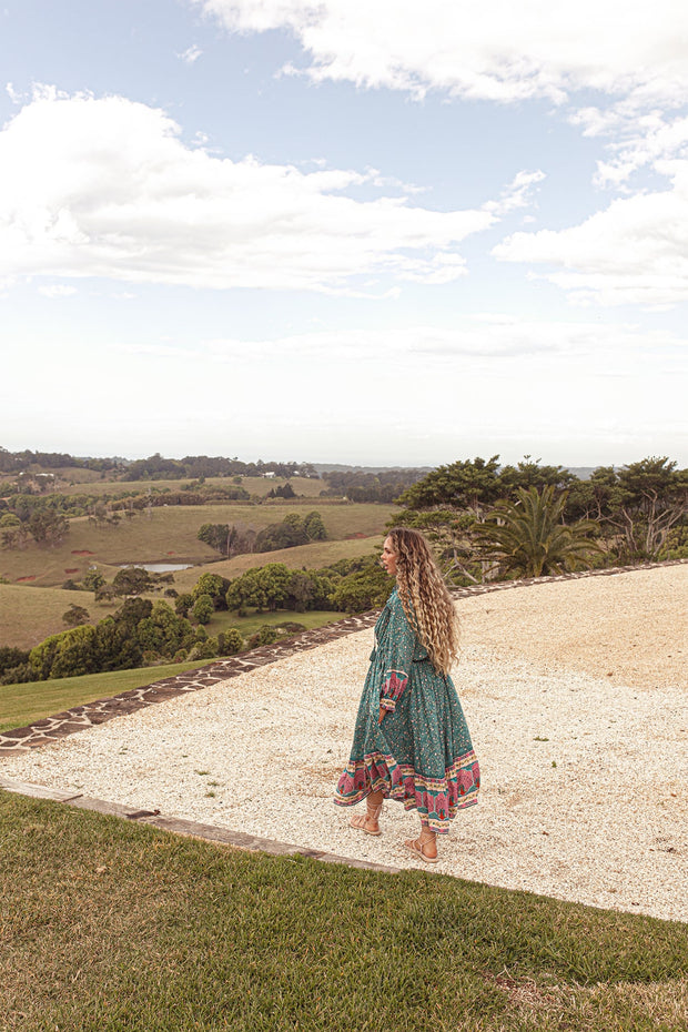 (SAMPLE) SEA GREEN MOON CHANT GOWN