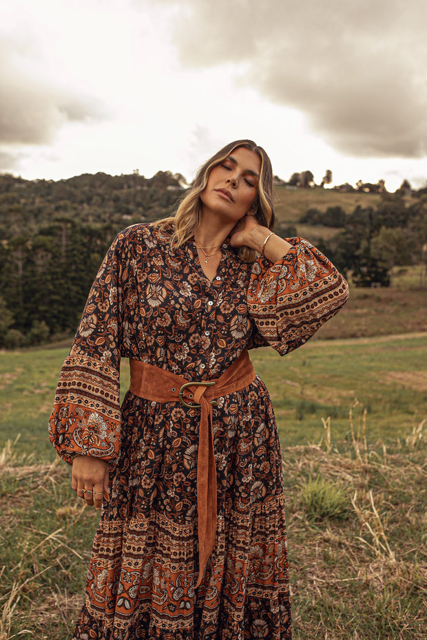 SOLSTICE SMOCK GOWN - NIGHTSHADE