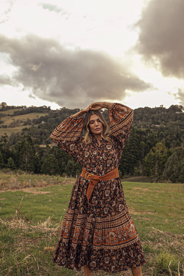 SOLSTICE SMOCK GOWN - NIGHTSHADE