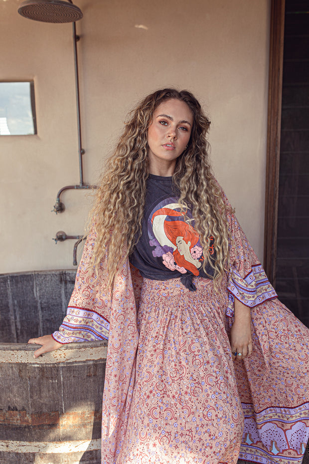 ACID WASH MOON CHANT TSHIRT