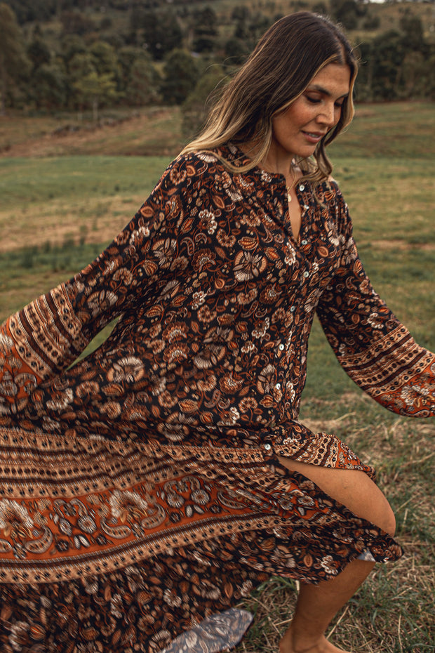 SOLSTICE SMOCK GOWN - NIGHTSHADE