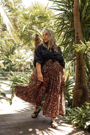 [PRE-ORDER] SECRET GARDEN PALAZZO PANTS - BLACK