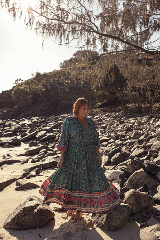 (SAMPLE) SEA GREEN MOON CHANT GOWN