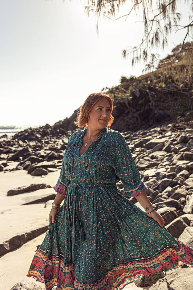 (SAMPLE) SEA GREEN MOON CHANT GOWN