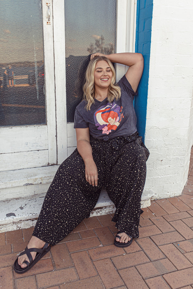 ACID WASH MOON CHANT TSHIRT