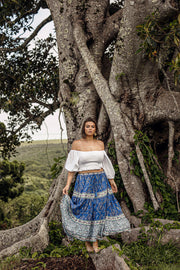 DUSK PAISLEY MAXI SKIRT