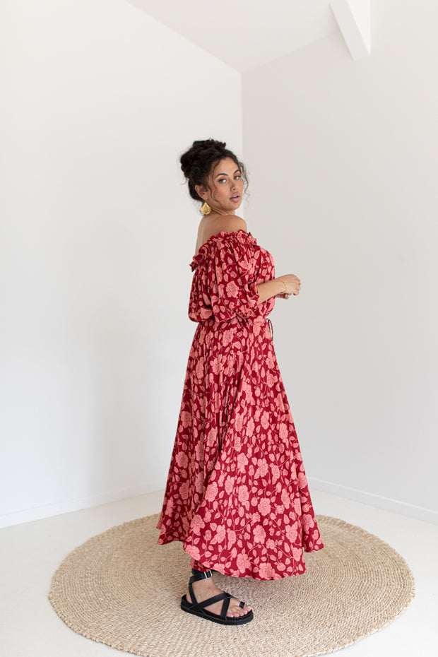 FLORET MAXI SKIRT - ROSÉ