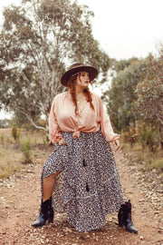 PEACH WAYFARER BLOUSE