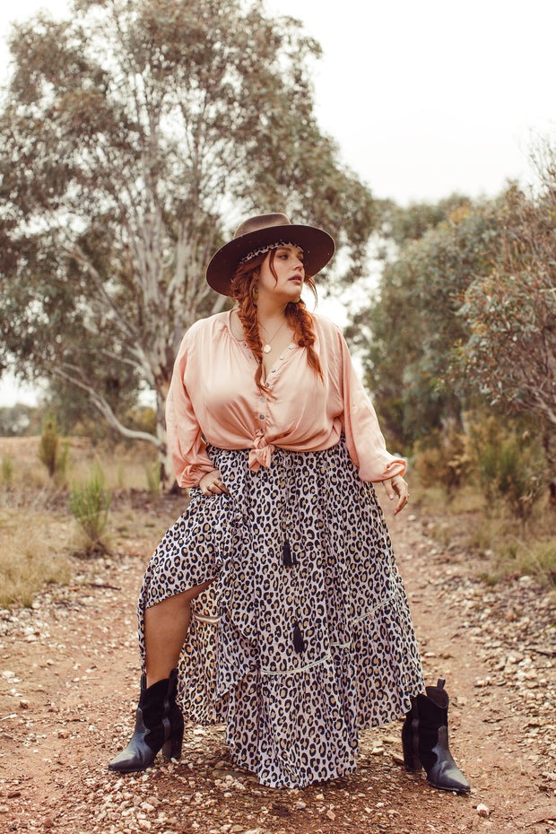 PEACH WAYFARER BLOUSE