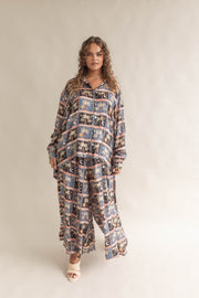 PALMA WIDE LEG PANTS - MIDNIGHT