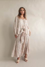 CASA PALAZZO PANTS - CREAM