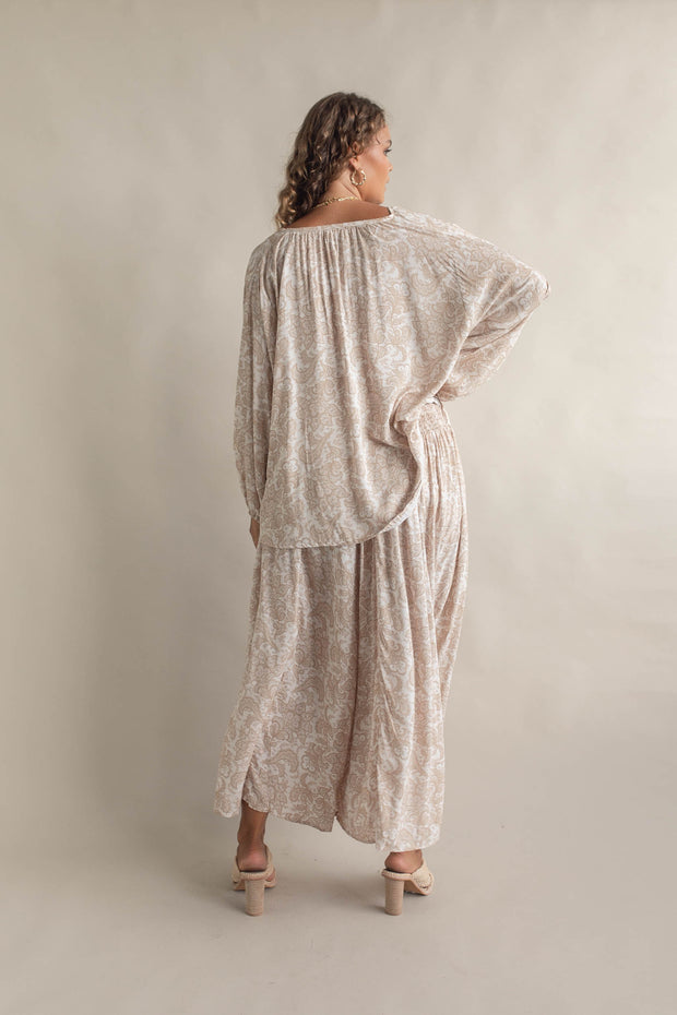 CASA PALAZZO PANTS - CREAM