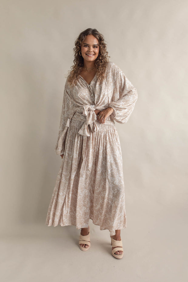 CASA PALAZZO PANTS - CREAM