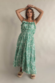 CASA STRAPPY GOWN - JADE