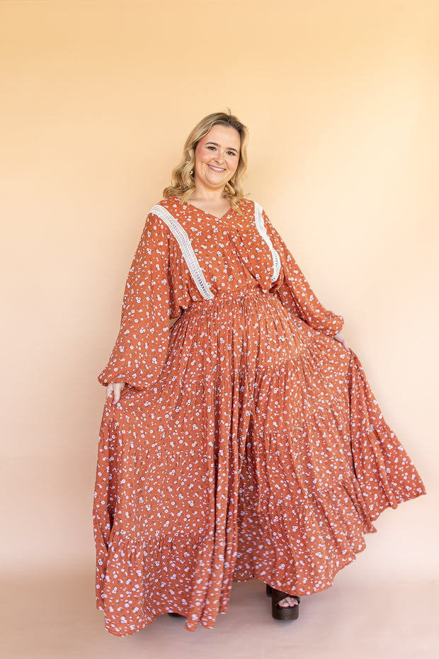 FLORES LONGLINE TUNIC - TANGERINE