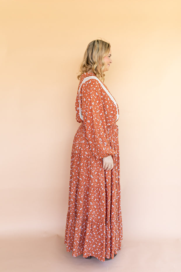 FLORES LONGLINE TUNIC - TANGERINE