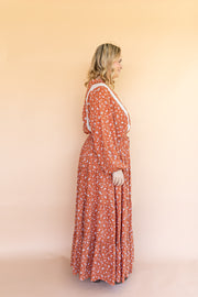 [FAULTY] FLORES TIERED MAXI SKIRT - TANGERINE