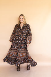 SOLSTICE SMOCK GOWN - NIGHTSHADE