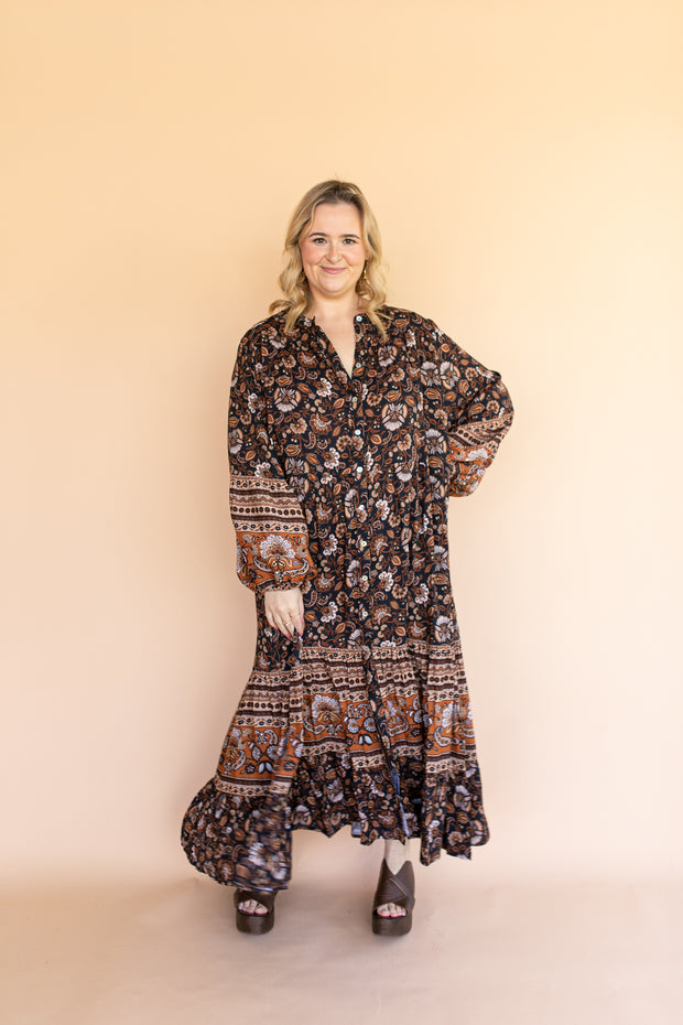 SOLSTICE SMOCK GOWN - NIGHTSHADE