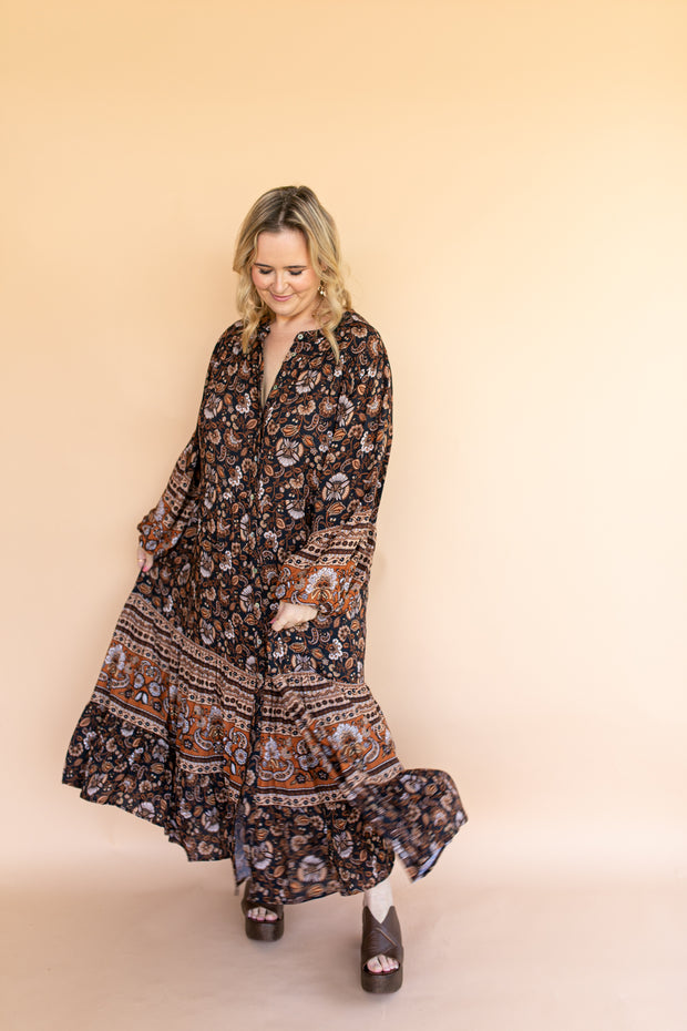 SOLSTICE SMOCK GOWN - NIGHTSHADE