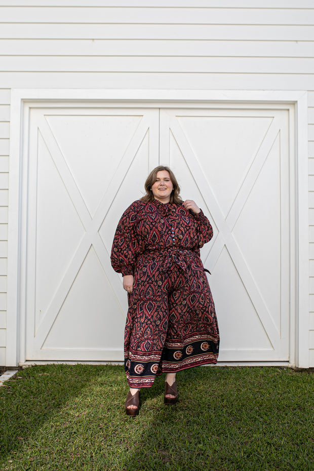 LA LUNA PALAZZO PANTS - NIGHTSHADE