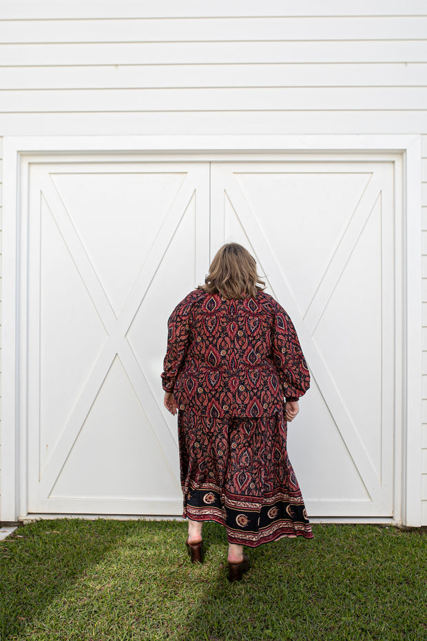 LA LUNA PALAZZO PANTS - NIGHTSHADE