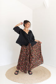 [PRE-ORDER] SECRET GARDEN PALAZZO PANTS - BLACK